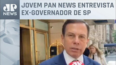 JP Exclusivo: Doria diz que Brasil precisa sair da disputa partidária e partir para proteção do país