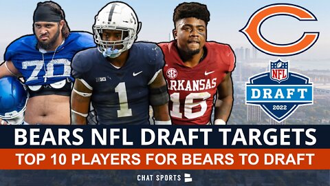 Top 10 Chicago Bears Draft Targets For Day 2 Of NFL Draft Ft. Darian Kinnard, Alec Pierce