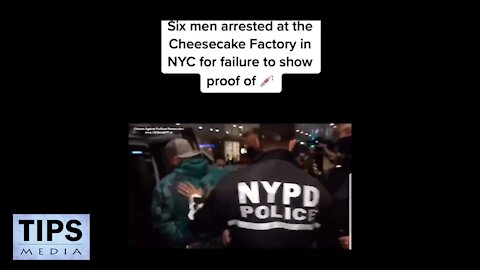 Six Men Arrested Outside Cheesecake Factory - New York