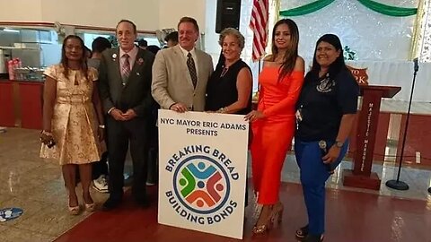 The @NYCMayorsOffice @NYCMayor Breaking Bread Breaking Bonds. ozone park 8/28/23