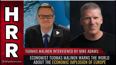 Economist Tuomas Malinen warns the world about the economic implosion of Europe