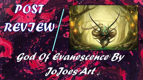 Post Review: God Of Evanescence by JoJoes Art from Diamond Art Club