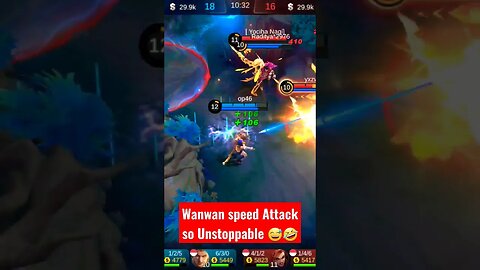 Wanwan Speed Attack so Unstoppable #mobilelegend #wanwan #wanwanbuild #razimaruyama