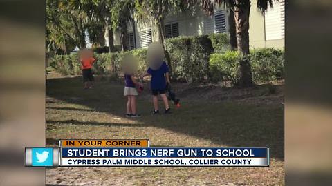 Student brings nerf gun to school