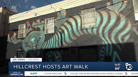 Hillcrest hosts first outdoor Art Walk in Mural Alley