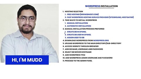 2 | How to Install WordPress | Hisham Serwar Blogging Course