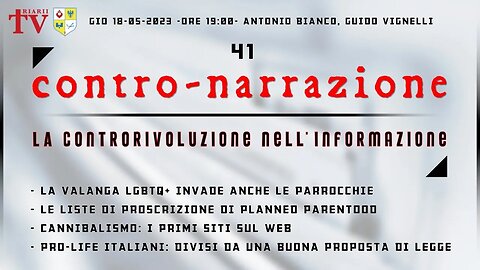 CONTRO-NARRAZIONE NR.41. ANTONIO BIANCO; GUIDO VIGNELLI