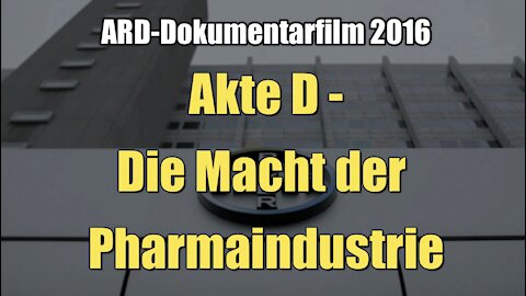 "Akte Deutschland" - Die Macht der Pharmaindustrie (ARD I 11.04.2016)