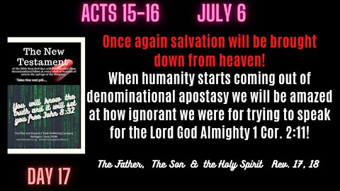 Acts 15-16 The Jailer was afraid of the might and power of the Holy Spirit. Are you?