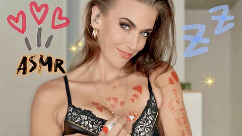 ASMR Gina Carla 🖍️ Drawing On Me! Smooth and Binaural!