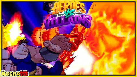 Blob & Swamp Thing Vs. Fire Lord & Zatanna - Heroes X Villains M.U.G.E.N