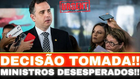 URGENTE!! DECISÃO TOMADA NO SENADO!! GRANDE NOTÍCIA!! ACABOU....