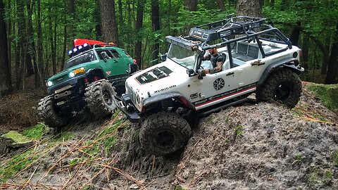 RC Wrangler Unlimited & FJ Cruiser Hit The Trails At Ipswich