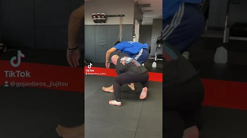 Gymnast does wrestling ankle pick #mma #bjj #martialarts