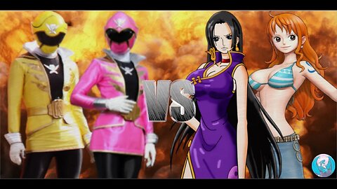 MUGEN - Request - Gokai Yellow & Pink VS Boa Hancock & Nami - See Description