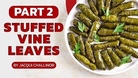 stuffed vine leaves recipe vegetarian part 2 #shorts