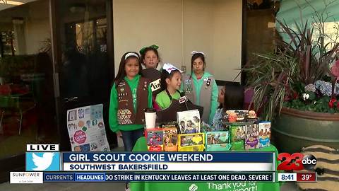 National Girl Scout Cookie Weekend helps support the military and the homeless