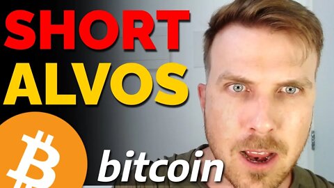 BITCOIN ALVOS SHORT!