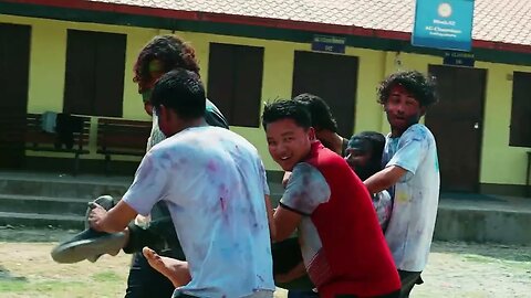 Holi at Pachkhal KU (Kathmandu University) #ku #holi