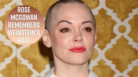 Rose McGowan posts haunting birthday video to Weinstein