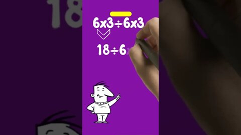 QUAL O RESULTADO DE 6x3÷6x3 ❓ ( pemdas) #shorts #proftheago