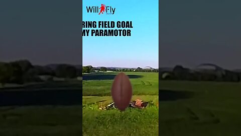 Scoring Field Goal On My Paramotor #football #sports #paramotor #paramotor #fly #ppg ✈️🪂 Field Goal!