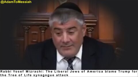 Rabbi Yosef Mizrachi: The Liberal Jews of America blame Trump for the synagogue attack