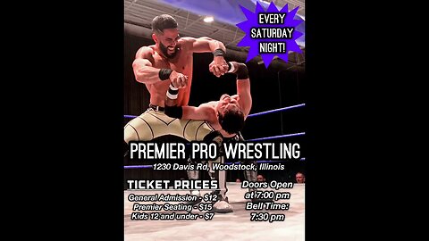 Premier Pro Wrestling taping 482 results!