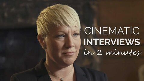 How to Shoot Cinematic Interviews in 2 Minutes | Job Shadow