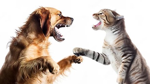 Bark vs. Meow || Hilarious Shenanigans of Dogs and Cats Living Together! 🐶🐱😆