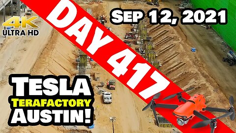 Tesla Gigafactory Austin 4K Day 417 - 9/12/21 - Terafactory TX - BUSY FOR A SUNDAY AT GIGA TEXAS!