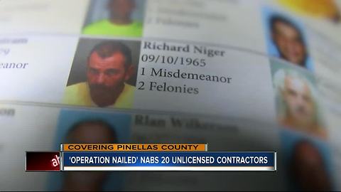 Pinellas County deputies arrest 11 unlicensed contractors, search for 9 more