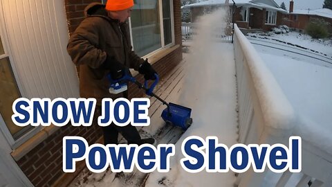 Snow Joe battery POWER SHOVEL review + test | LEAF IT ALONE