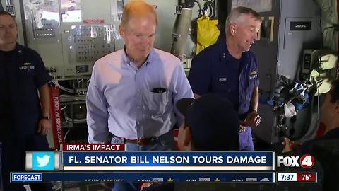 Sen. Bill Nelson tours Hurricane Irma damage