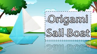 How to Make A Paper Origami Sail Boat (Designed by easy origami)