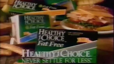 1993 Healthy Choice "Fat Free Cheeses Are For Me" Commercial (90's Ad)