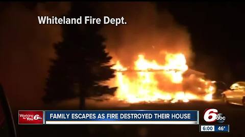 Whiteland mother credits working smoke detectors with saving her family after their home caught fire