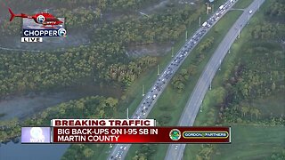 Big backups on I-95 SB in Martin County