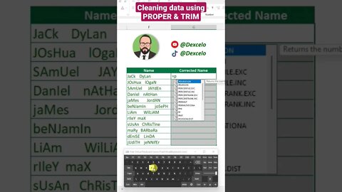 Cleaning Data #excel #تعليم #microsoft #اكسل #microsoftexcel #office #data #datascience #learning