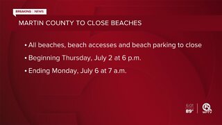 Martin County to close public beaches for Fourth of July weekend