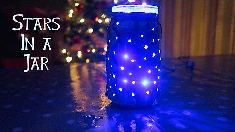 DIY Christmas Night Light: Stars In A Jar