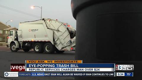 Another viewer receives eye-popping trash bill