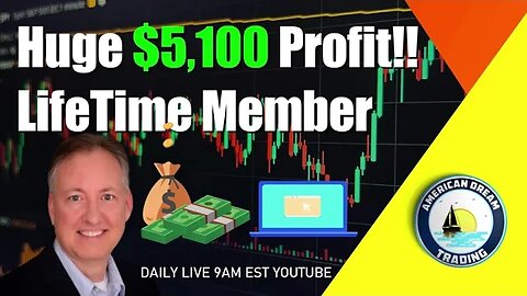 Huge $5,100 Profit Lifetime Member Stock Market Profits