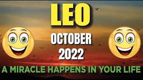 Today's Horoscope Leo ♌️ 😳A MIRACLE HAPPENS IN YOUR LIFE😳Leo ♌️ October 2022 tarot Leo♌️