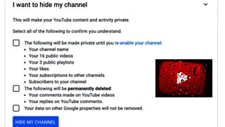 How To Temporarily Hide & Re-Enable Your YouTube Channel