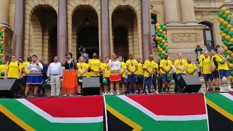 SOUTH AFRICA - Cape Town - Springbok Trophy Tour (Video) (WLT)