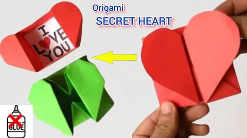 Origami Heart and envelope box - Heart Box Making - Gift Box Making - Paper Craft - HEART BOX