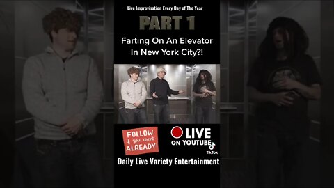 Farting in a NYC Elevator.. #awkward #shortcomedy Part 1