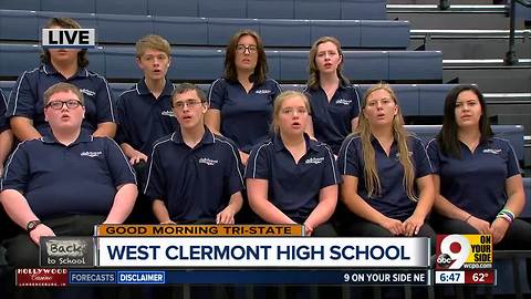 West Clermont High School a cappella group performs, plus a chat with Principal Randy Gebhardt