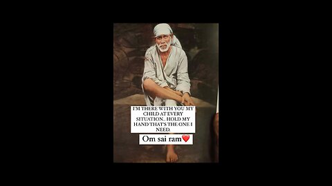 Hold my hands that's only I need- Sai Baba 🙏🏻💯